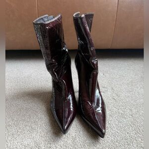 Stuart Weitzman Patent Leather Boots